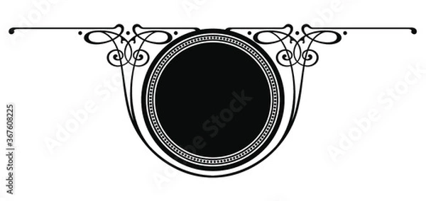 Obraz Art Nouveau Style Panel Design