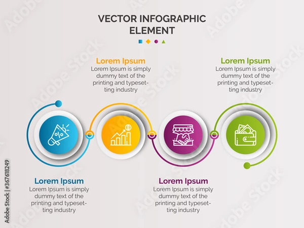 Obraz modern design template for infographics