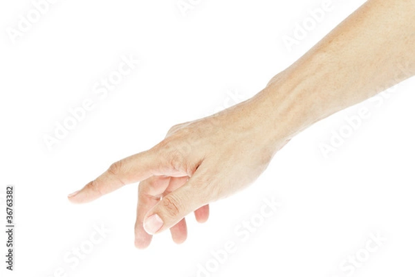 Obraz ręcznie naciskając lub wskazując