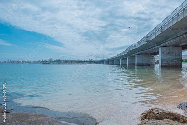 Obraz 沖縄県那覇市にある”波の上ビーチ”です。