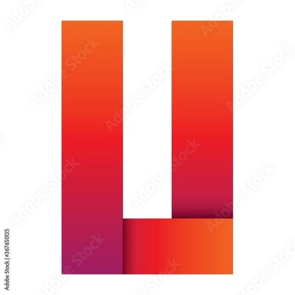 Fototapeta alphabet u