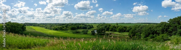 Obraz Horseshoe Bend State Park in Iowa in the Summer of 2020