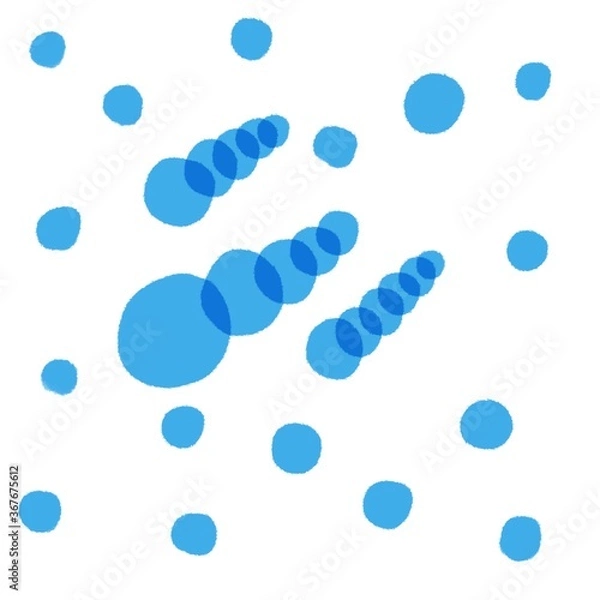 Obraz blue water drops