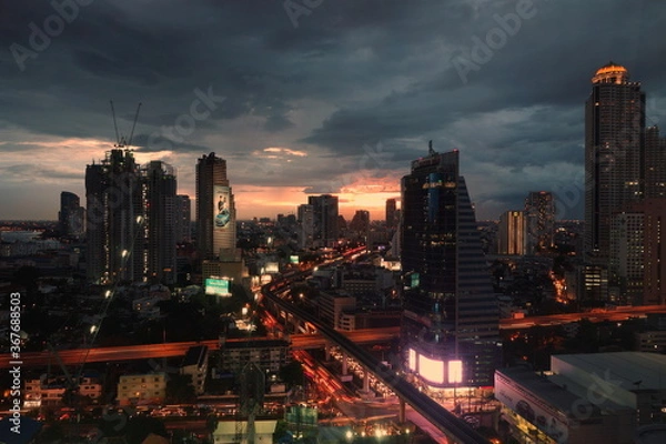 Fototapeta Bangkok de nuit