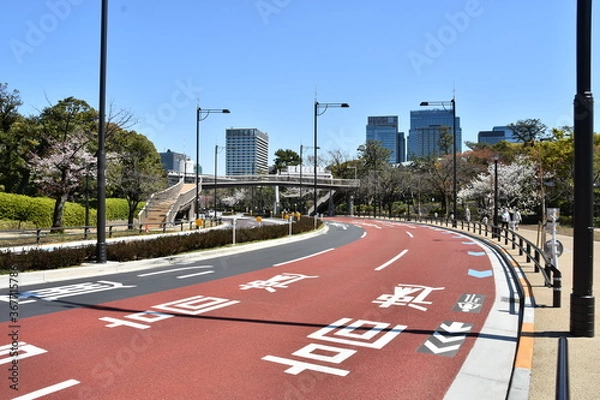 Obraz 東京都心の道路 千代田区