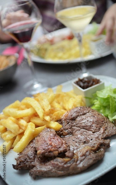 Obraz entecote frite2