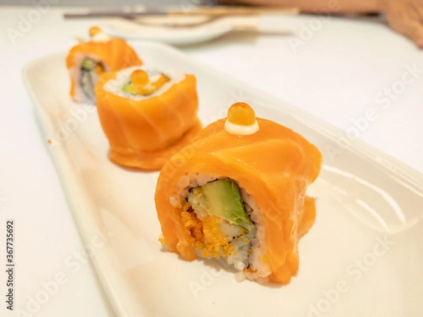 Obraz sushi on a plate