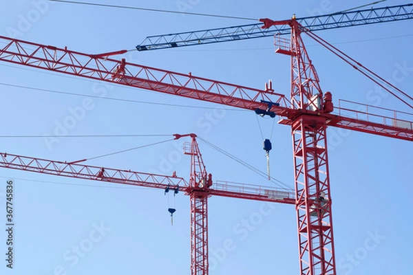 Obraz crane on a construction site