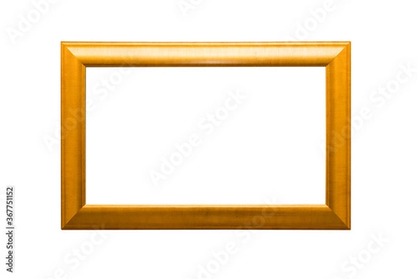 Obraz Gold frame Elegant vintage Isolated on white background