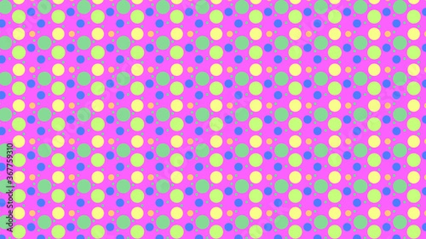 Obraz Seamless Dot Vector High-Resolution Pattern Design 