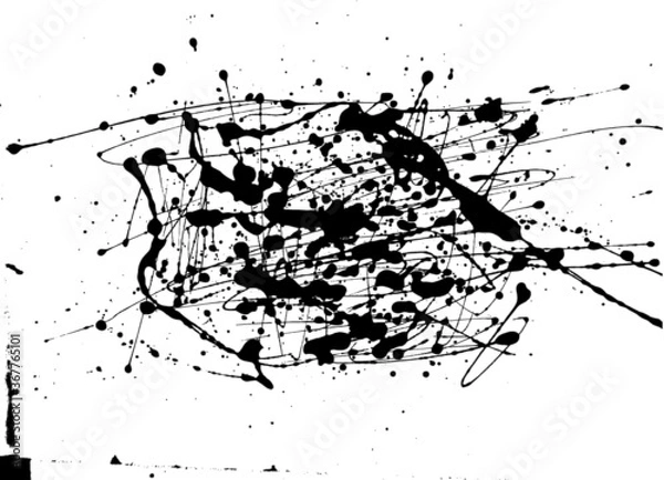 Fototapeta Vector Grunge Paint Brush . 