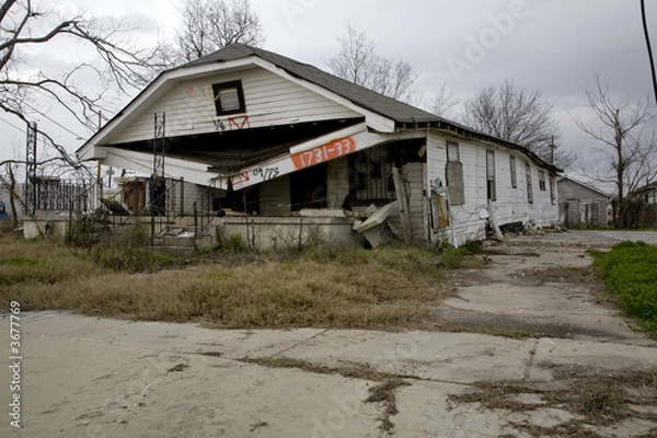 Obraz Ninth Ward of New Orleans Post Katrina