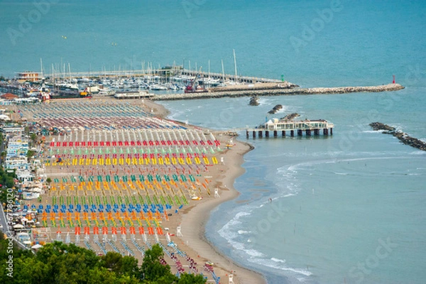 Fototapeta View of Gabicce Mare, Italy