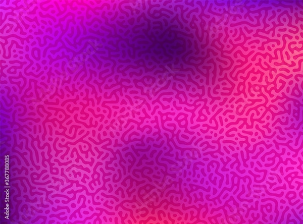 Obraz Generative algorithm psychedelic background. Reaction-diffusion or turing pattern formation.