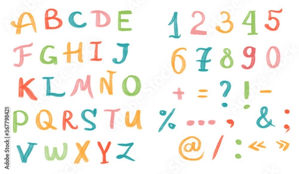 Fototapeta Colorful alphabet letters