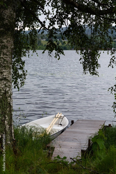 Fototapeta boat on the lake
