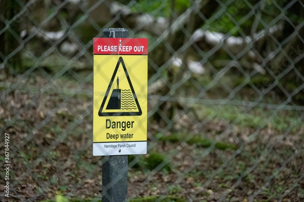 Obraz danger warning sign