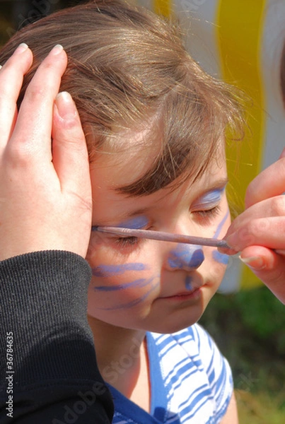 Fototapeta kinderschminken