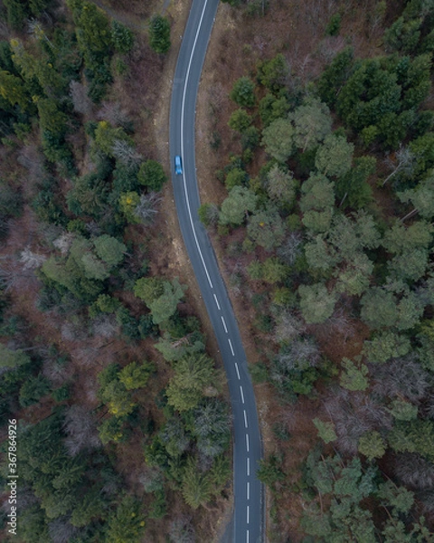 Fototapeta Strasse von oben