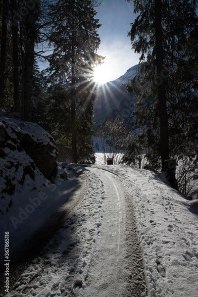 Obraz verschneiter Obersee Glarus