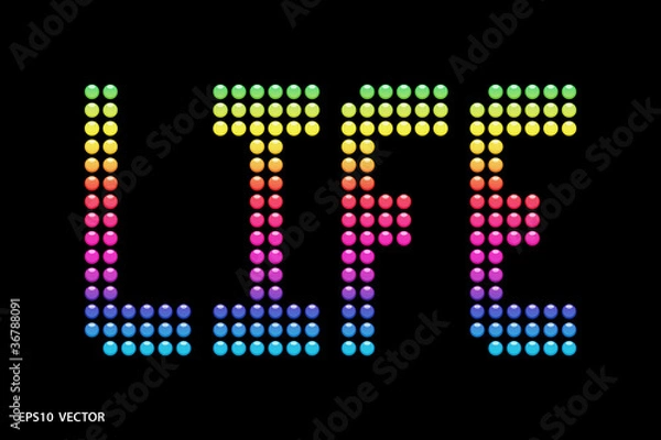 Fototapeta Life in Technicolor EPS 10 Vector