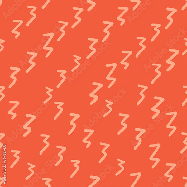 Fototapeta Seamless pattern with abstract zig zag shapes, vector illustration