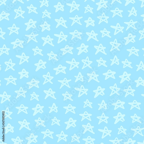 Obraz Seamless pattern with star shapes, vector illustration