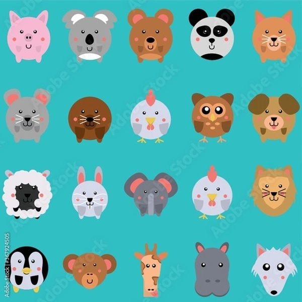 Obraz set of animals