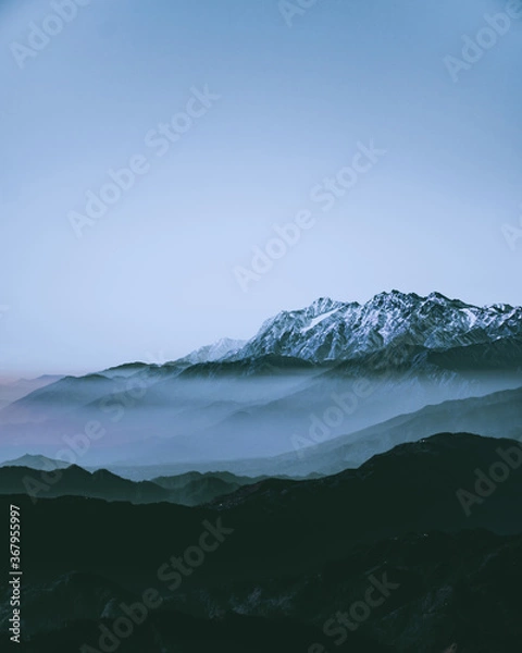 Obraz mountain landscape with clouds