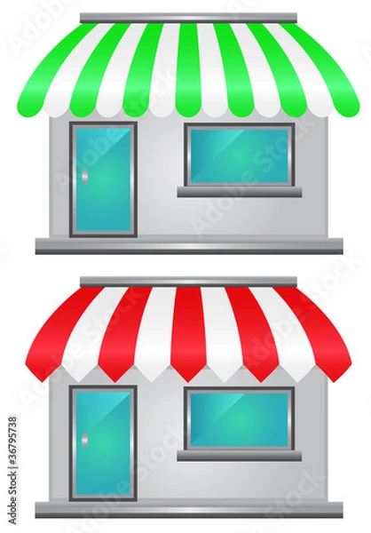 Fototapeta Two storefront icon