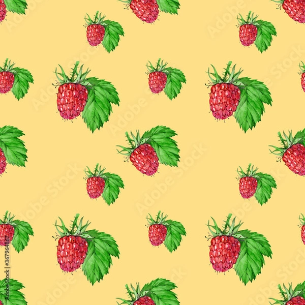 Fototapeta pattern, seamless pattern, berries, wild berries