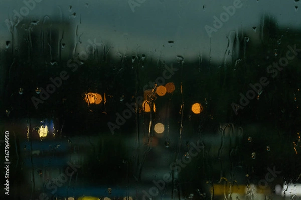 Obraz abstract blur raindrops