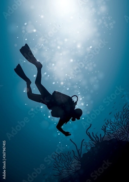 Obraz scuba diving