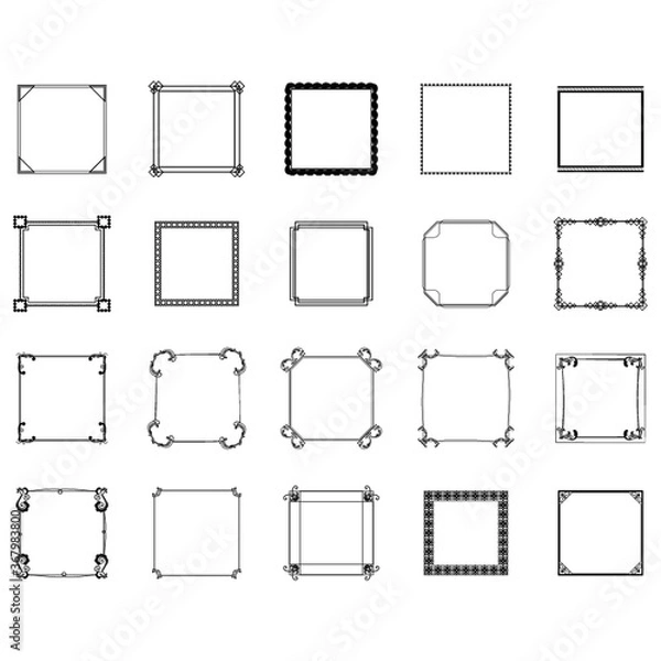 Fototapeta collection of frames