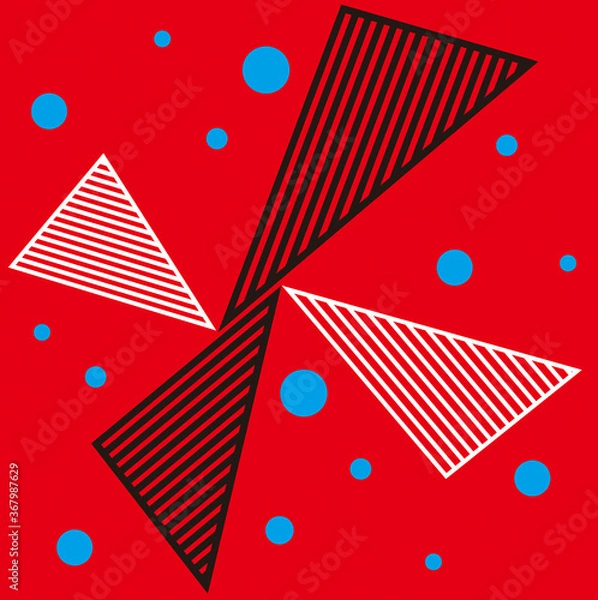 Obraz 三角形（ストライプ）