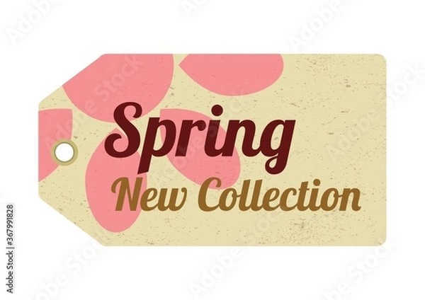 Fototapeta spring collection tag