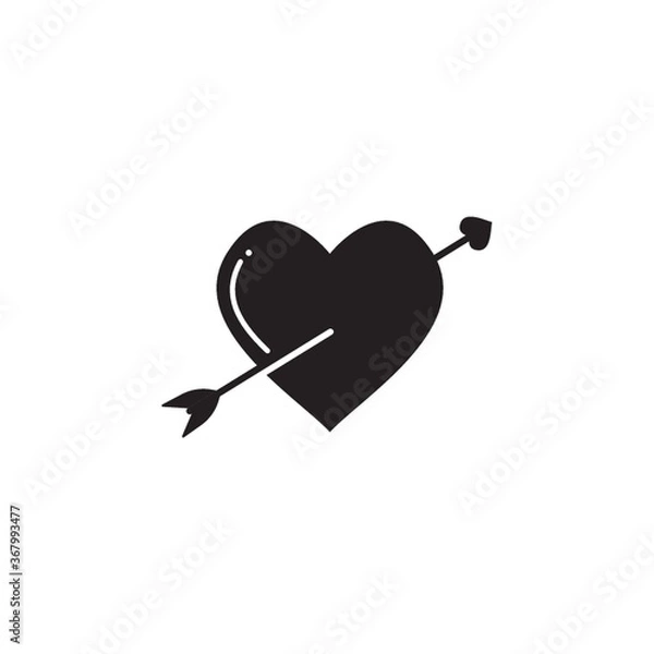 Obraz heart with an arrow