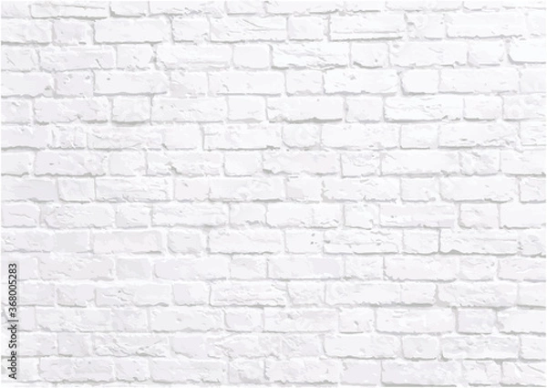 Obraz White brick wall vector image