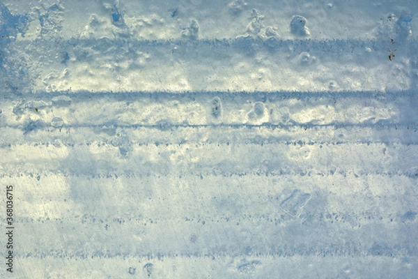 Obraz  Ice texture with different patterns
