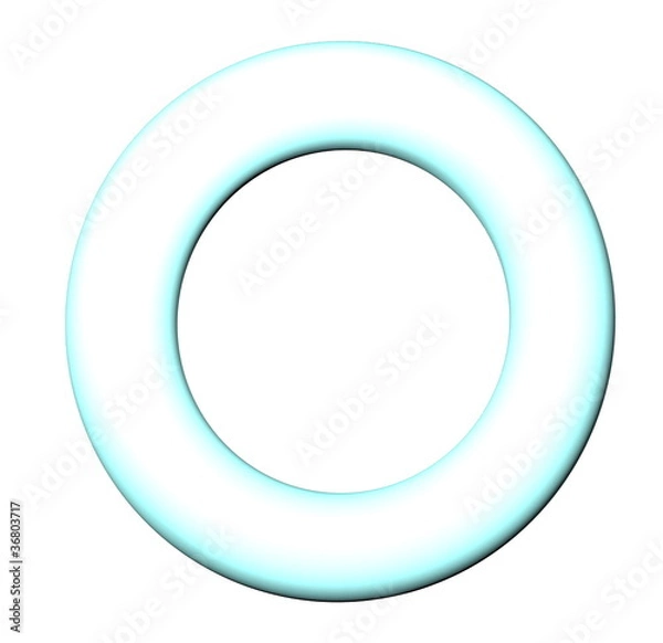 Fototapeta Mint colored frame round