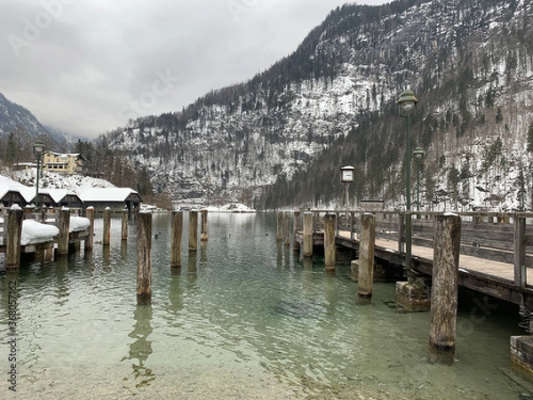 Obraz pier at the lake