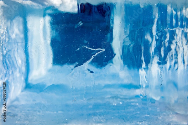 Obraz Ice texture with different patterns