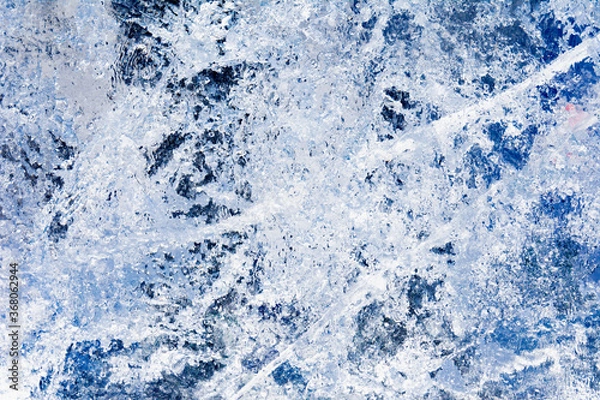 Fototapeta Ice texture with different patterns
