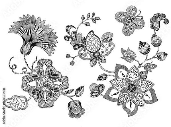 Obraz graphic vintage pattern