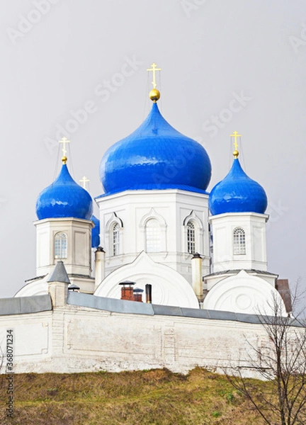 Fototapeta View of the Orthodox Cathedral with domes