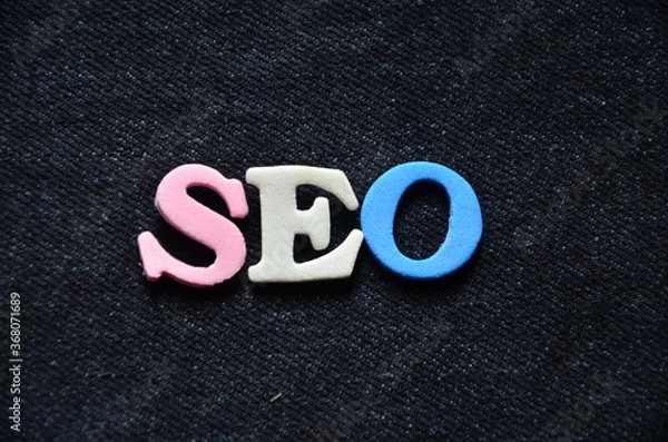 Fototapeta slowo seo