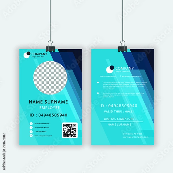 Obraz Corporate Identity Card Template Design