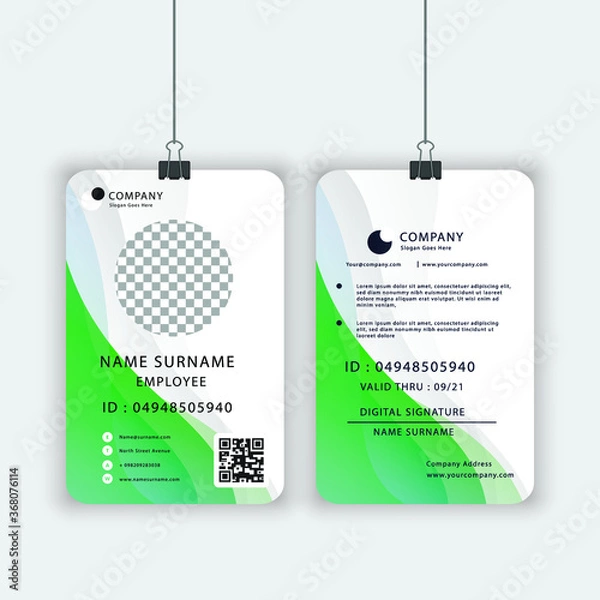 Obraz Corporate Identity Card Template Design
