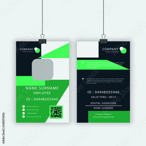Obraz Corporate Identity Card Template Design