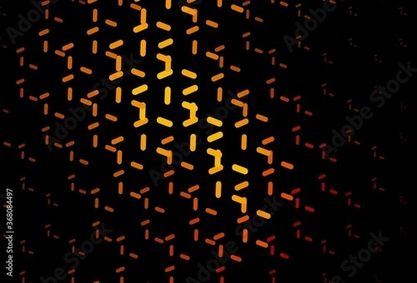 Obraz Dark Red, Yellow vector background with straight lines.